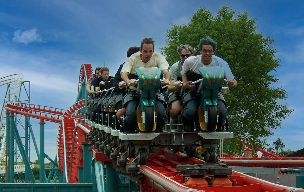 Velocity train Flamingo Lands Best theme parks in England